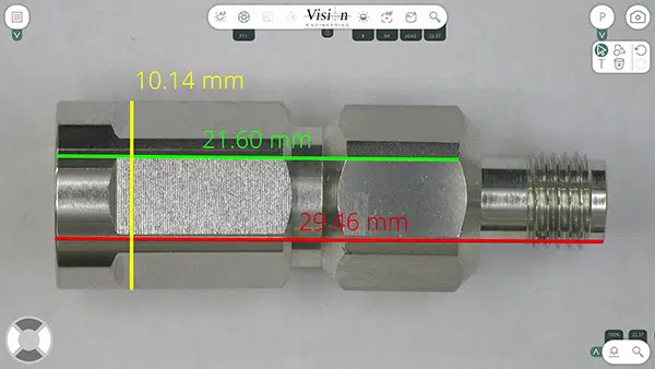 AURA-SS-Measurement-Connector-600×338 Medições num componente metálico